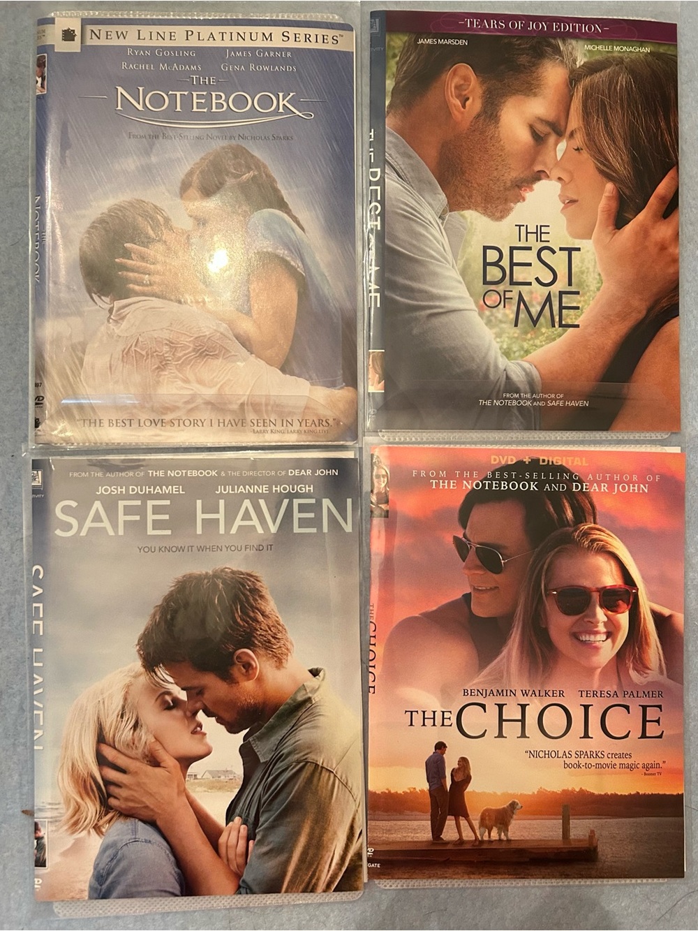 4 Nicholas Sparks Movies